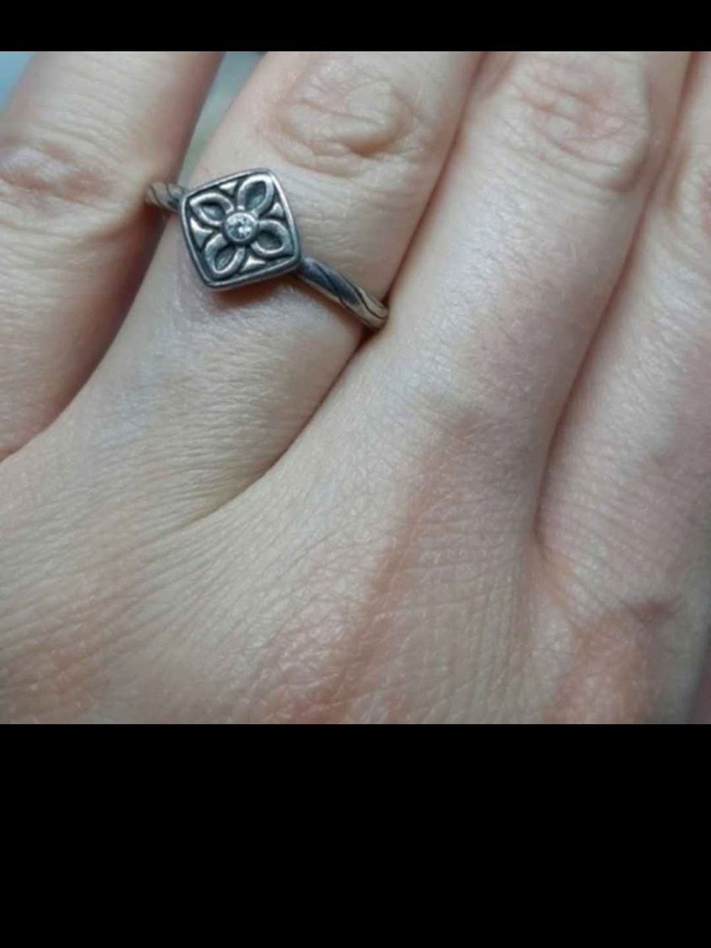 Size 7 3/4 R2465 Silpada Sterling Silver Belle Fleur FLOWER Ring